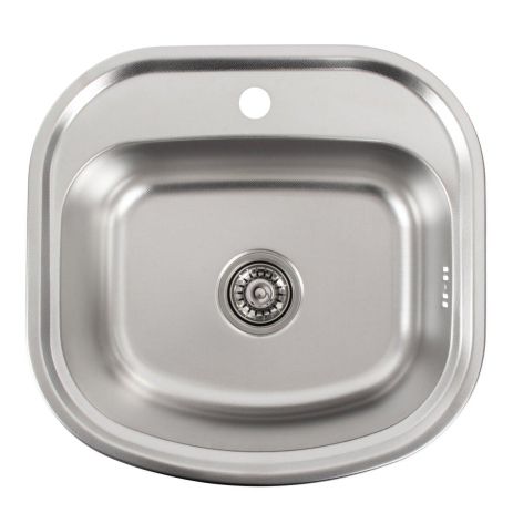 Нержавіюча кухонна мийка VALESO ДЕКОР 4947 (0,8/180 мм)
