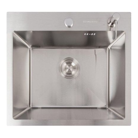 Мийка кухонна VALESO Handmade 50*45 нержавійка (сифон круглий, 3,0/0,8)