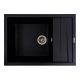 Кухонная мойка гранитная матовая 7050 CASCADA Platinum черный металлик Кухонная мойка гранитная матовая 7050 CASCADA Platinum черный металлик