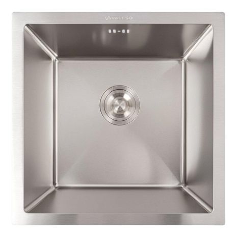 Кухонна мийка з нержавійки 44*44 VALESO Handmade монтаж під стільницю (3.0/0.8)