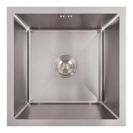 Нержавійка кухонної мийки 44*44 VALESO Handmade (монтаж під стільницю)