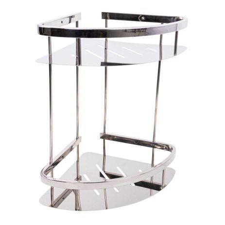 Дворівнева поличка у ванну кімнату VALESO 2203-2b-9 Gb Дворівнева поличка у ванну кімнату VALESO 2203-2b-9 Gb