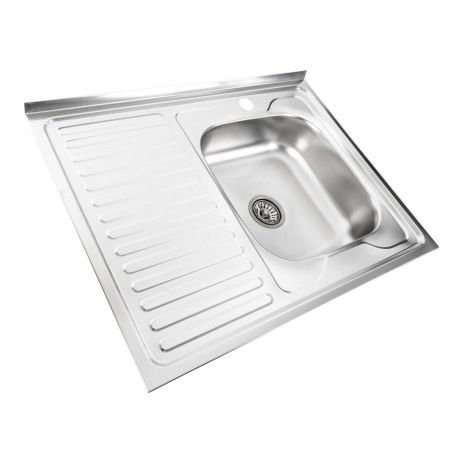 Valeso кухонна мийка з нержавіючої сталі САТИН 8060 R (0,7/160 мм) Valeso кухонна мийка з нержавіючої сталі САТИН 8060 R (0,7/160 мм)