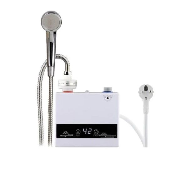 Проточний настінний водонагрівач Чехія BWH 01ES з лійкою та шлангом Проточний настінний водонагрівач Чехія BWH 01ES з лійкою та шлангом