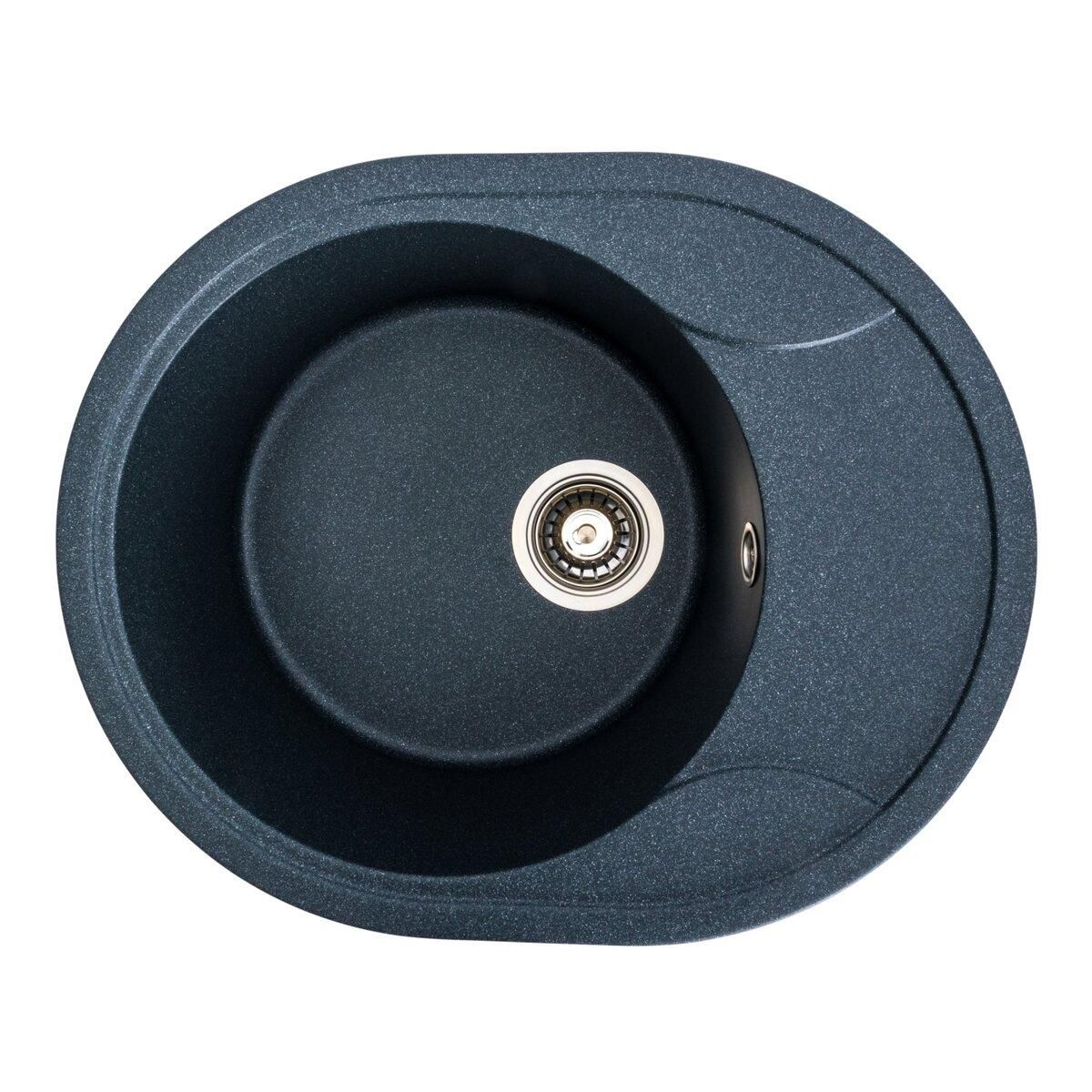 Гранітна мийка для кухні Platinum 5847 ONYX матова (антрацит) Гранітна мийка для кухні Platinum 5847 ONYX матова (антрацит)