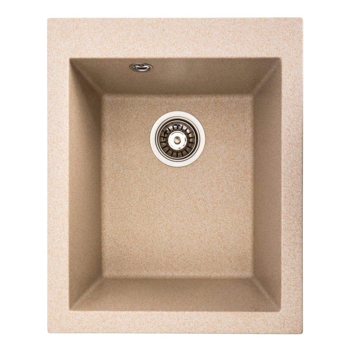 Гранитная мойка для кухни Platinum 4150 SOKIL матовая (сафари) Гранитная мойка для кухни Platinum 4150 SOKIL матовая (сафари)