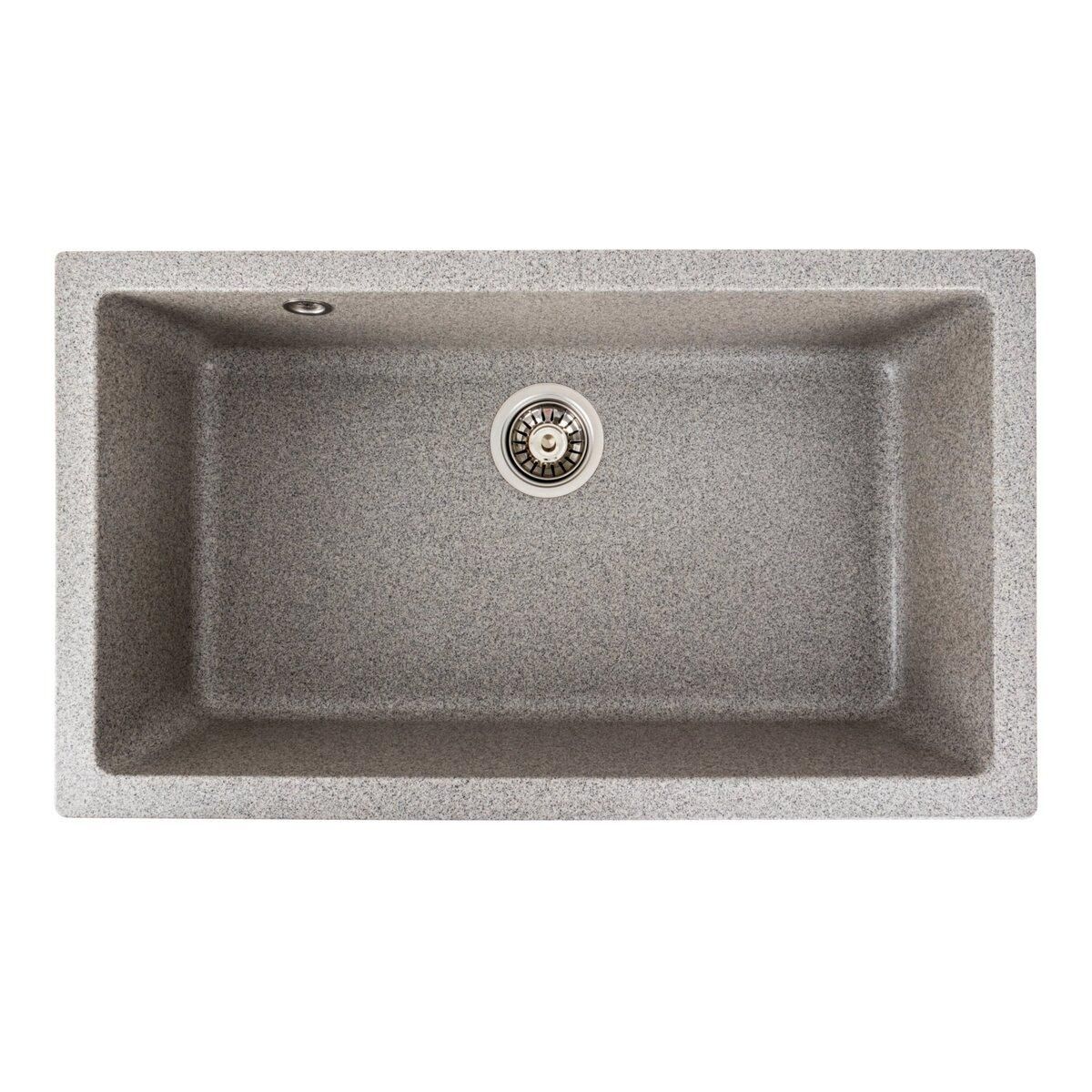 Гранитная мойка для кухни Platinum 7945 Paruana серая Гранитная мойка для кухни Platinum 7945 Paruana серая