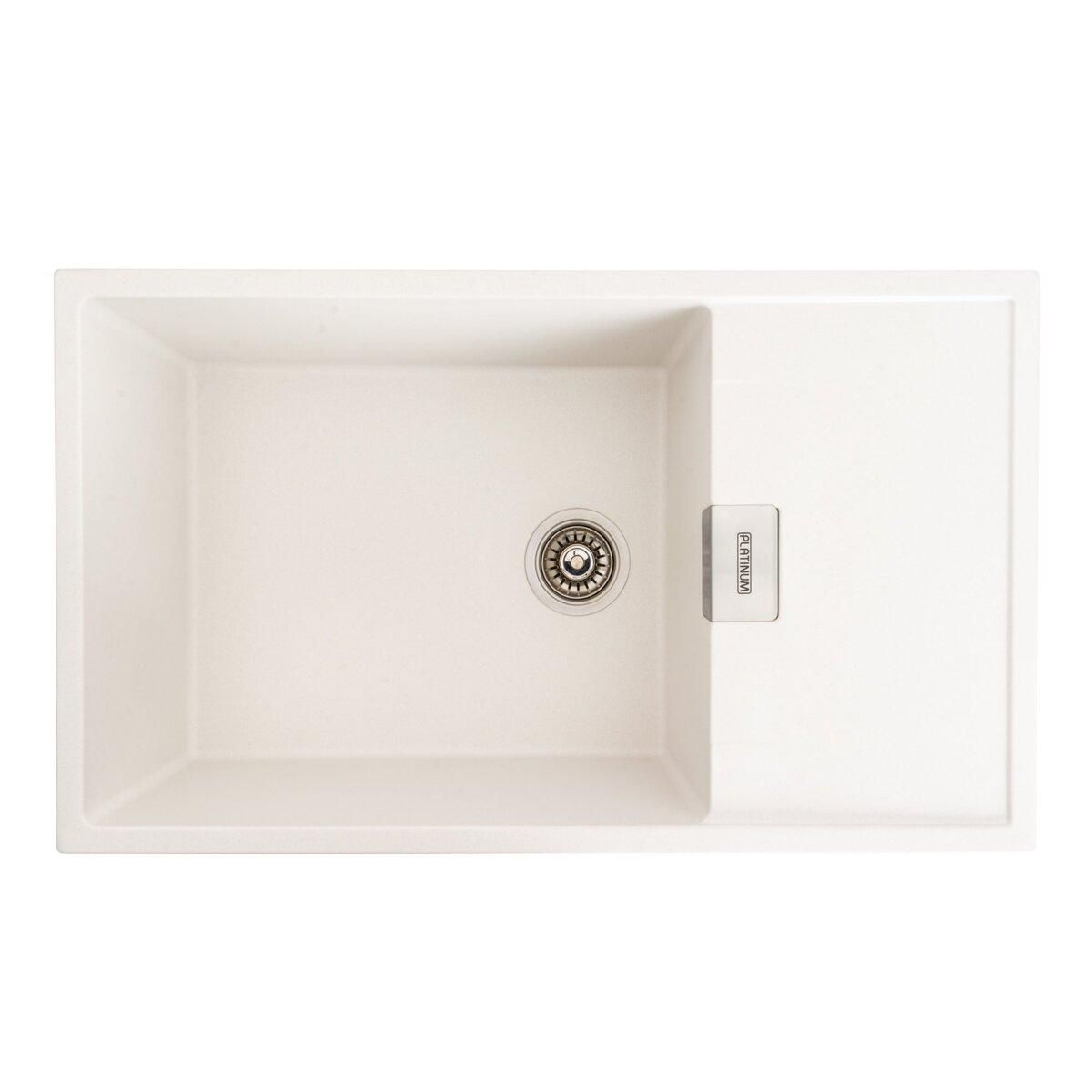 Гранітна мийка для кухні Platinum 8650 DIAMOND матова (білосніжна) Гранітна мийка для кухні Platinum 8650 DIAMOND матова (білосніжна)