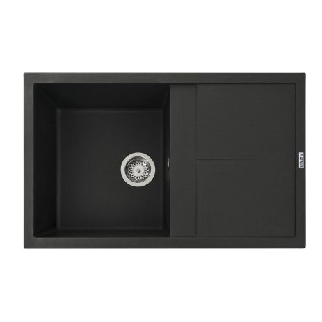 Гранітна мийка для кухні Platinum 7950 Selena матова Чорна Гранітна мийка для кухні Platinum 7950 Selena матова Чорна