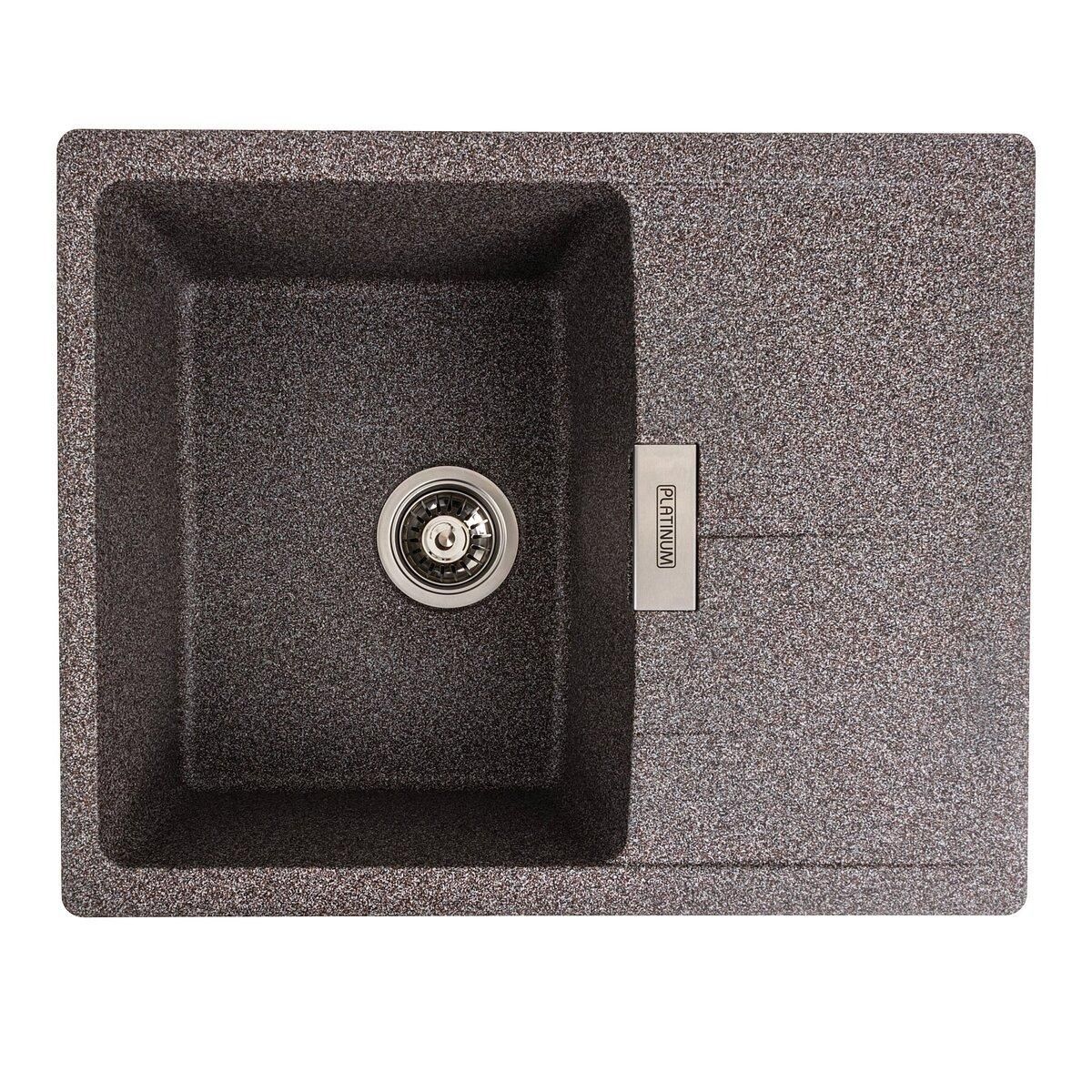 Гранитная мойка для кухни Platinum 6250 ZIRKONE матовый Микс Гранитная мойка для кухни Platinum 6250 ZIRKONE матовый Микс