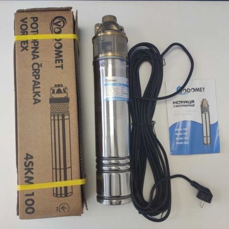 Насос свердловинний вихровий Словенія VDMT 4SKM-100 0.75 кВт Насос свердловинний вихровий Словенія VDMT 4SKM-100 0.75 кВт