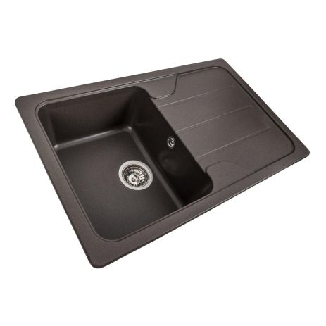 Гранитная кухонная мойка VALESO VERONA 7850 матовая, цвет Темная Скала Гранитная кухонная мойка VALESO VERONA 7850 матовая, цвет Темная Скала