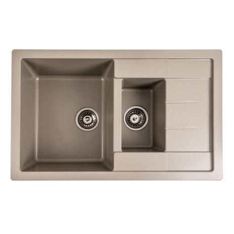 Кухонная гранитная мойка VALESO 7850W TOSKANA матовый Титан