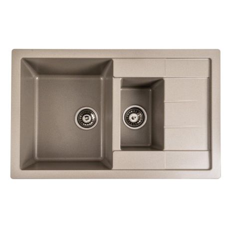 Кухонная гранитная мойка VALESO 7850W TOSKANA матовый Титан