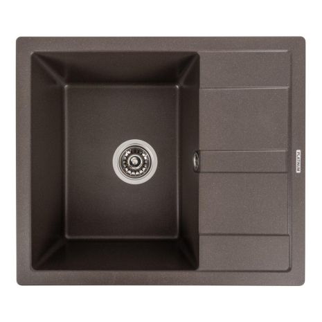 Гранітна мийка для кухні Platinum 5851 ARIA матова Темна скеля Гранітна мийка для кухні Platinum 5851 ARIA матова Темна скеля