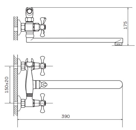 Змішувач для ванни DFR-B722