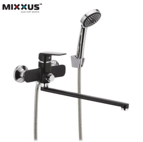 Смеситель для ванной Mixxus Oregon 006 button black Смеситель для ванной Mixxus Oregon 006 button black