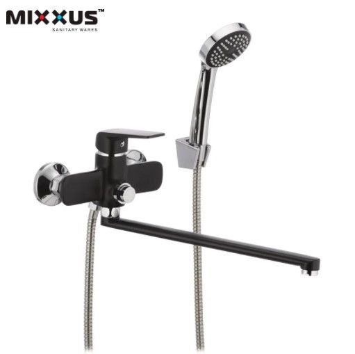 Смеситель для ванной Mixxus Oregon 006 button black Смеситель для ванной Mixxus Oregon 006 button black