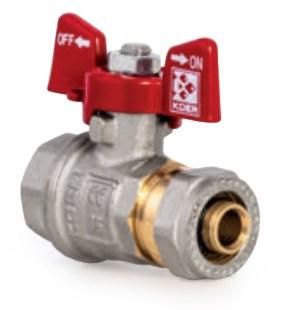 Кран кульовий KOER WING 16x1/2F Кран кульовий KOER WING 16x1/2F