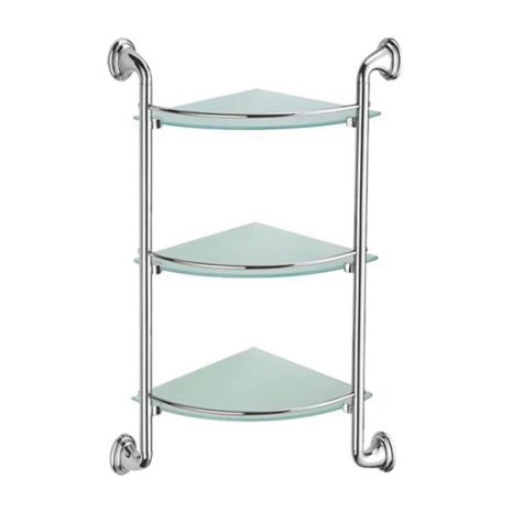 Полиця кутова 3-ярусна ZERIX LR1507-3 Полиця кутова 3-ярусна ZERIX LR1507-3