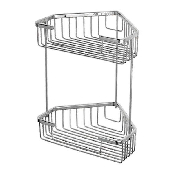 Полиця кутова 2-ярусна (решітка) ZERIX LR335-1 Полиця кутова 2-ярусна (решітка) ZERIX LR335-1