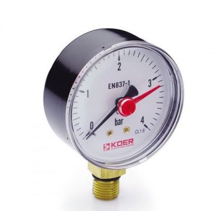 Манометр 4 бари Koer 621R
