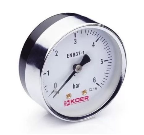 Манометр аксіальний 6 бар Koer 611 KM
