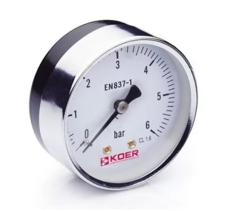 Манометр аксіальний 6 бар Koer 611 KM