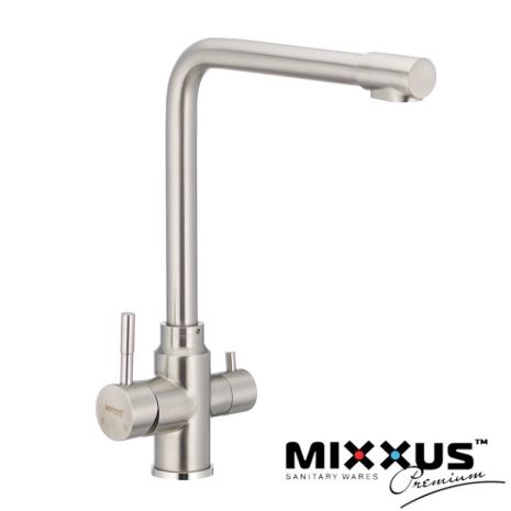 Змішувач для кухні з фільтром із нержавіючої сталі Mixxus Sus 021 Змішувач для кухні з фільтром із нержавіючої сталі Mixxus Sus 021