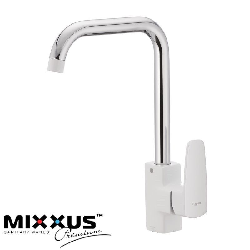 Змішувач для кухні Mixxus Missouri 014-G Гайка (White) Змішувач для кухні Mixxus Missouri 014-G Гайка (White)