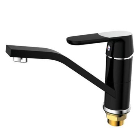 Змішувач для кухні Mixxus Premium Tiger 555-15Cm Гайка (Black)