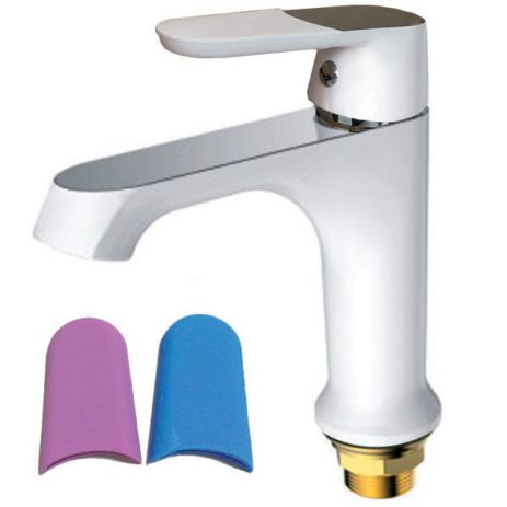 Змішувач для умивальника Mixxus Premium Tiger 001 Гайка (White)