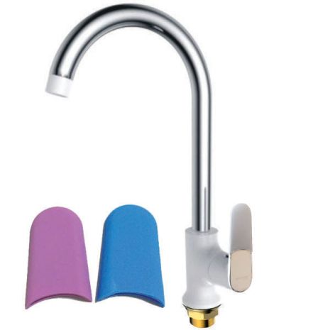 Змішувач для кухні Mixxus Premium Tiger 014 Гайка (White)