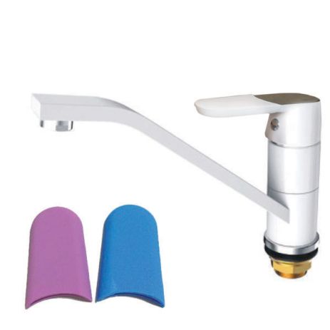 Змішувач для кухні Mixxus Premium Tiger 555 Гайка (White)