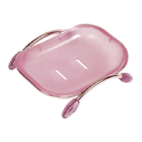 Мильниця настільна (пластик рожевий) ZERIX LR332 Мильниця настільна (пластик рожевий) ZERIX LR332