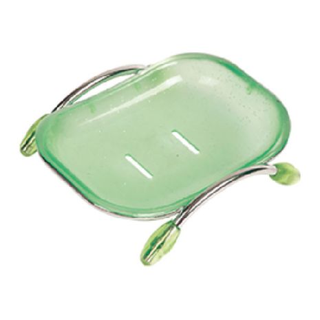 Мильниця настільна (пластик зелений) ZERIX LR333 Мильниця настільна (пластик зелений) ZERIX LR333