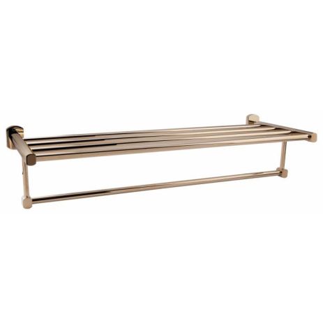 Полка универсальная Qtap Liberty 600 мм с держателем QTLIBORO1122 Gold Полка универсальная Qtap Liberty 600 мм с держателем QTLIBORO1122 Gold