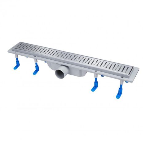 Трап лінійний Qtap Dry FB304-600 з нержавіючої сіткою 600х73 Трап лінійний Qtap Dry FB304-600 з нержавіючої сіткою 600х73