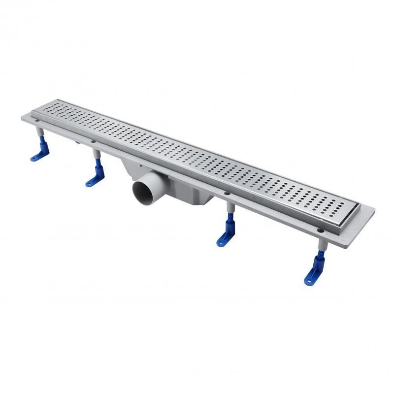 Трап лінійний Qtap Dry FB304-700 з нержавіючої сіткою 700х73 Трап лінійний Qtap Dry FB304-700 з нержавіючої сіткою 700х73