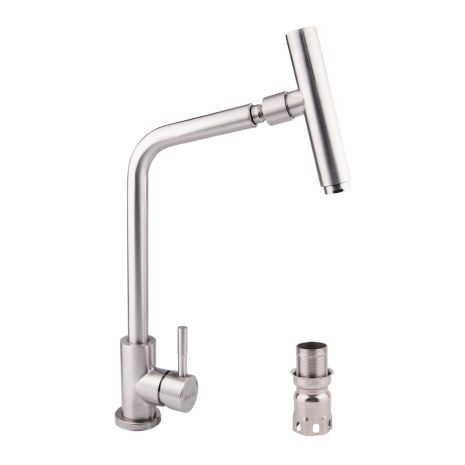 Змішувач для кухні з обертовим виливом з нержавійки MIXXUS SUS-017 Змішувач для кухні з обертовим виливом з нержавійки MIXXUS SUS-017