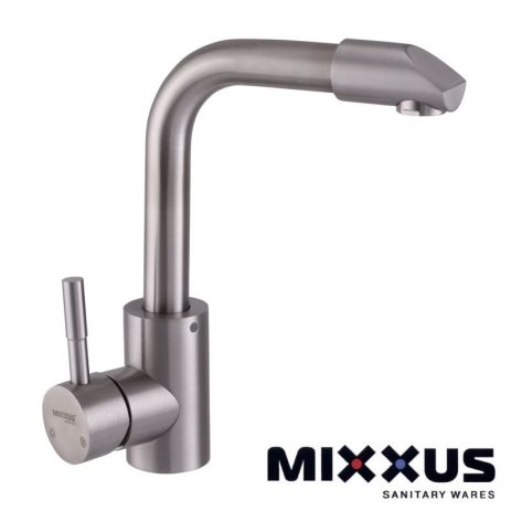 Змішувач для умивальника з нержавіючої сталі Mixxus Sox 001 Змішувач для умивальника з нержавіючої сталі Mixxus Sox 001