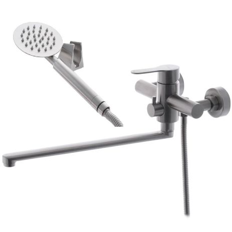 Змішувач для ванни з нержавійки Zerix Dax 006 euro Змішувач для ванни з нержавійки Zerix Dax 006 euro