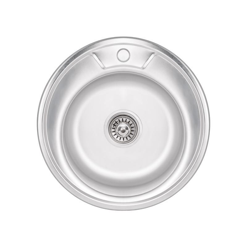 Кухонна мийка Lidz 490-A 0,6 мм Satin (LIDZ490A06SAT160) Кухонна мийка Lidz 490-A 0,6 мм Satin (LIDZ490A06SAT160)