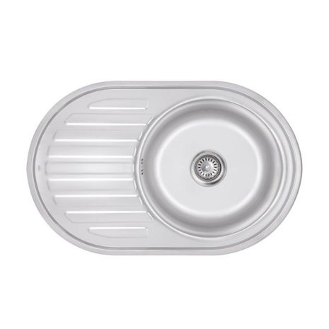 Кухонна мийка Lidz 7750 0,6 мм Satin (LIDZ775006SAT)