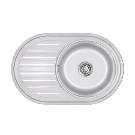 Кухонна мийка Lidz 7750 0,6 мм Satin (LIDZ775006SAT)