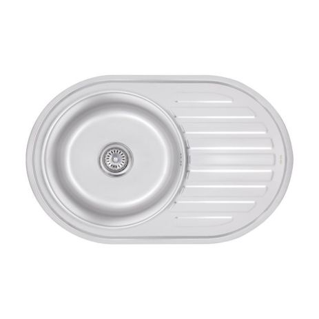 Кухонна мийка Lidz 7750 0,8 мм Satin (LIDZ7750SAT)
