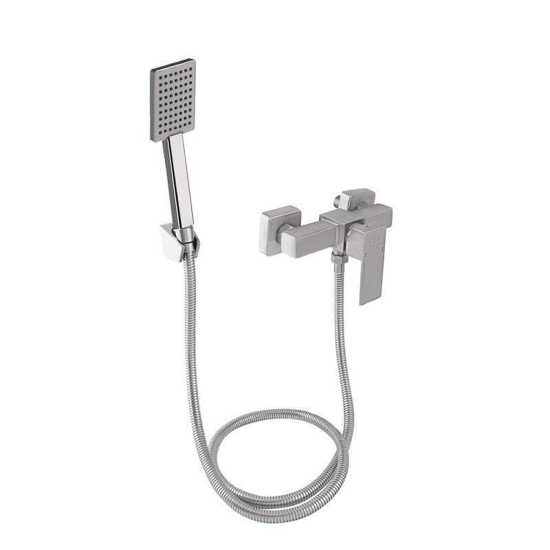 Смеситель для душа Lidz Kubis 010 (с душевым гарнитуром) (k35) LDKUB010NKS28535 Nickel Смеситель для душа Lidz Kubis 010 (с душевым гарнитуром) (k35) LDKUB010NKS28535 Nickel