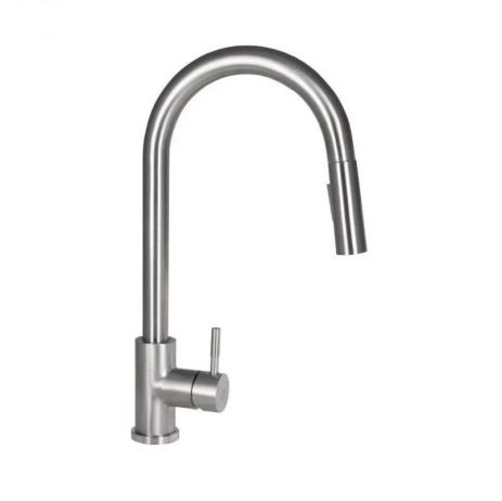 Змішувач для кухні з нержавіючої сталі Mixxus Sus 014 A з витяжною лійкою