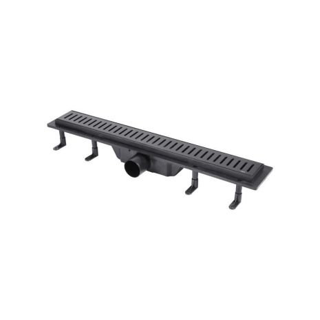 Трап лінійний Qtap Dry FF304-600MBLA з нержавіючої сіткою 600х73 Трап лінійний Qtap Dry FF304-600MBLA з нержавіючої сіткою 600х73