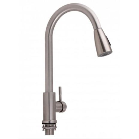 Змішувач для кухні з висувним виливом Lidz (NKS) 12 32 015FL-8